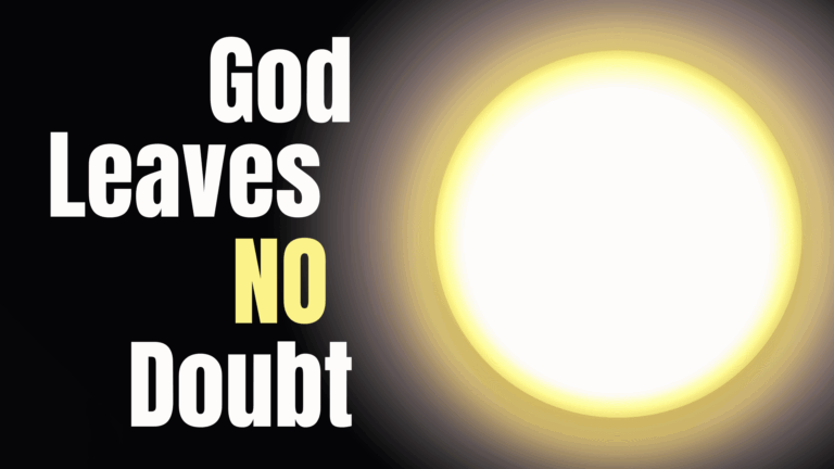 God Leaves No Doubt