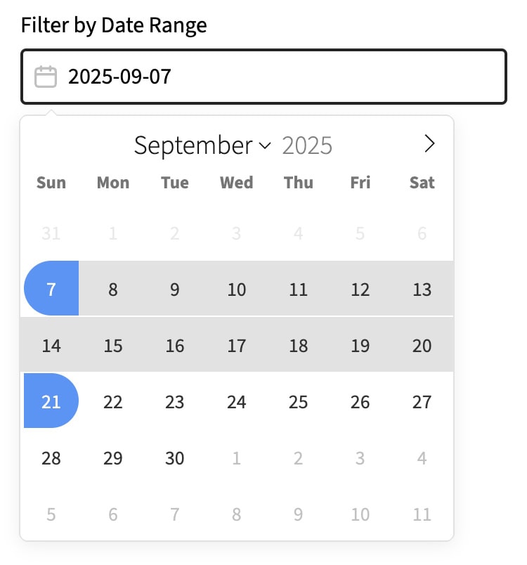 sample calendar