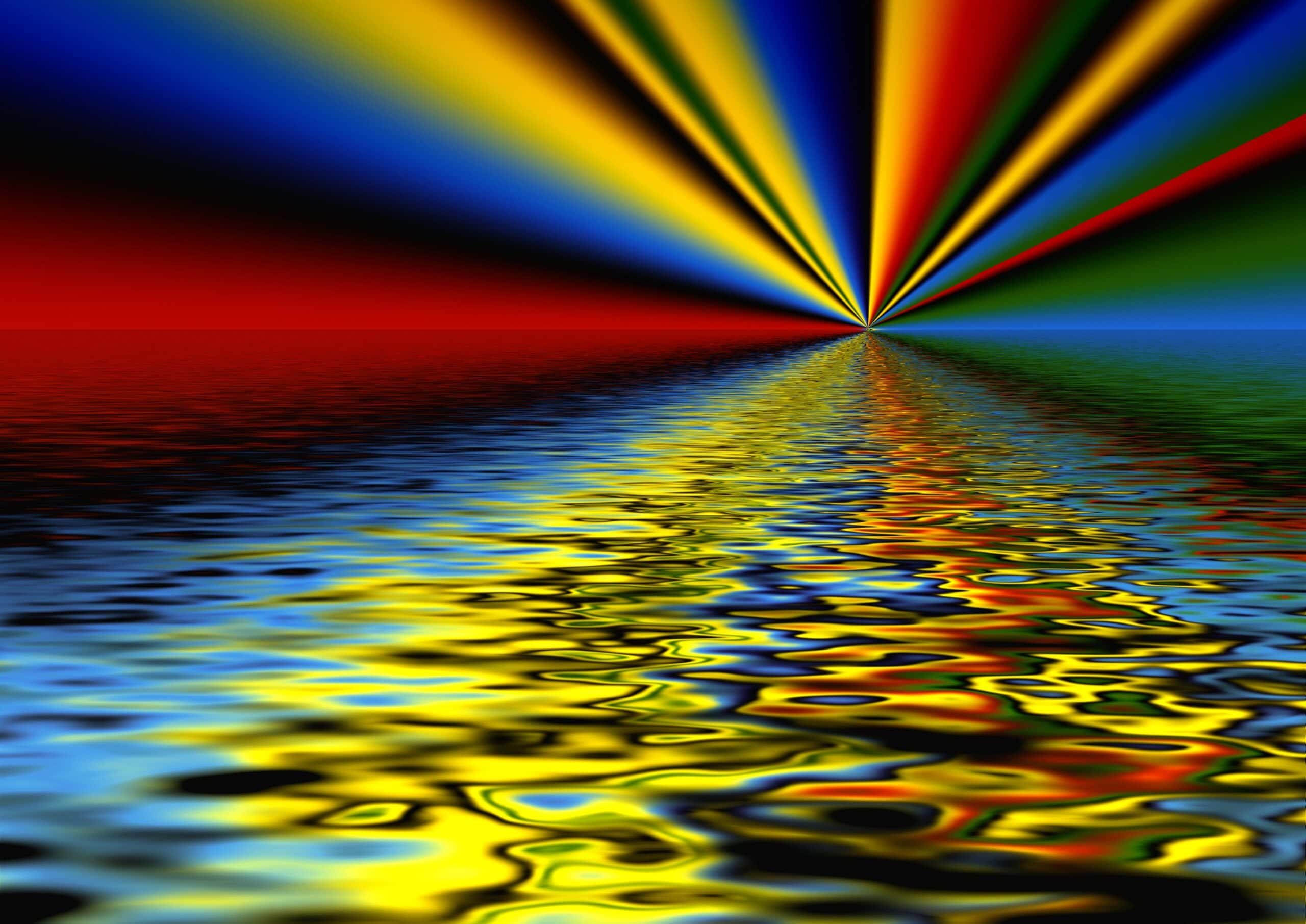 light on water